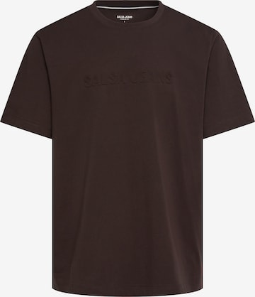 T-Shirt Salsa Jeans en marron : devant