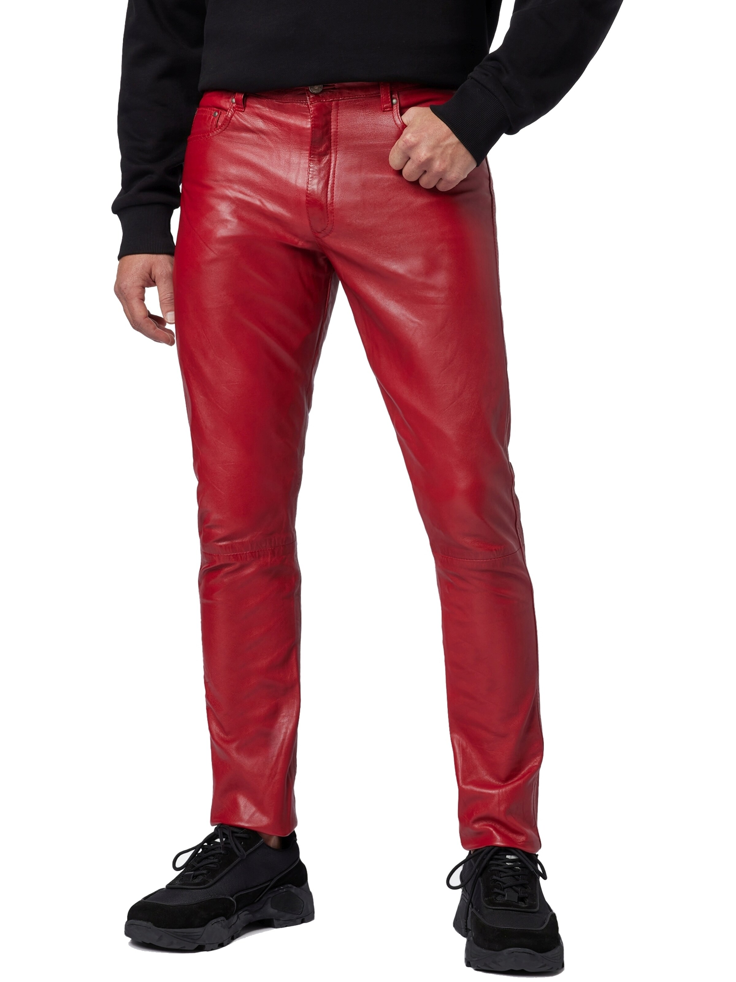 RICANO - Slimfit Pantalón en rojo: frente