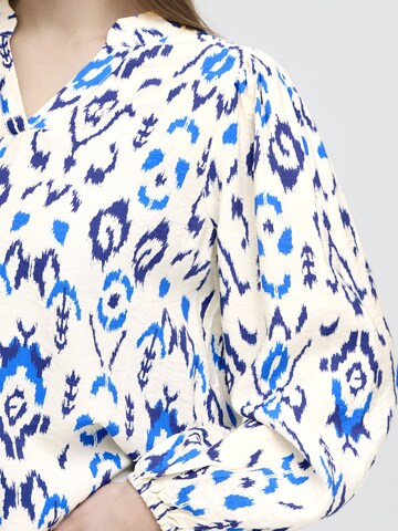 ICHI - Blusa ' IXHARPER ' en azul