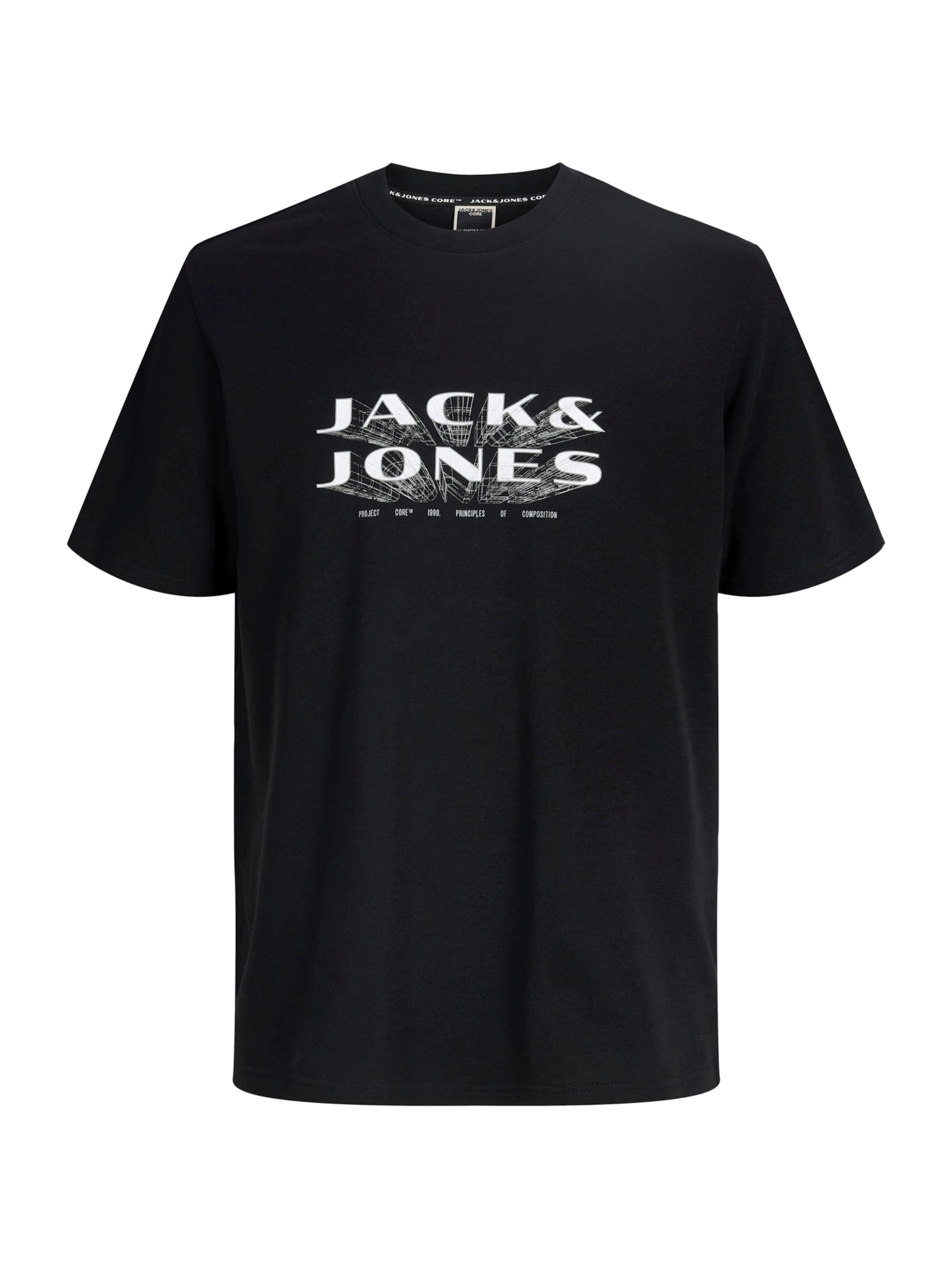 T-Shirt 'JCOFUSION' Jack & Jones Junior en noir : devant