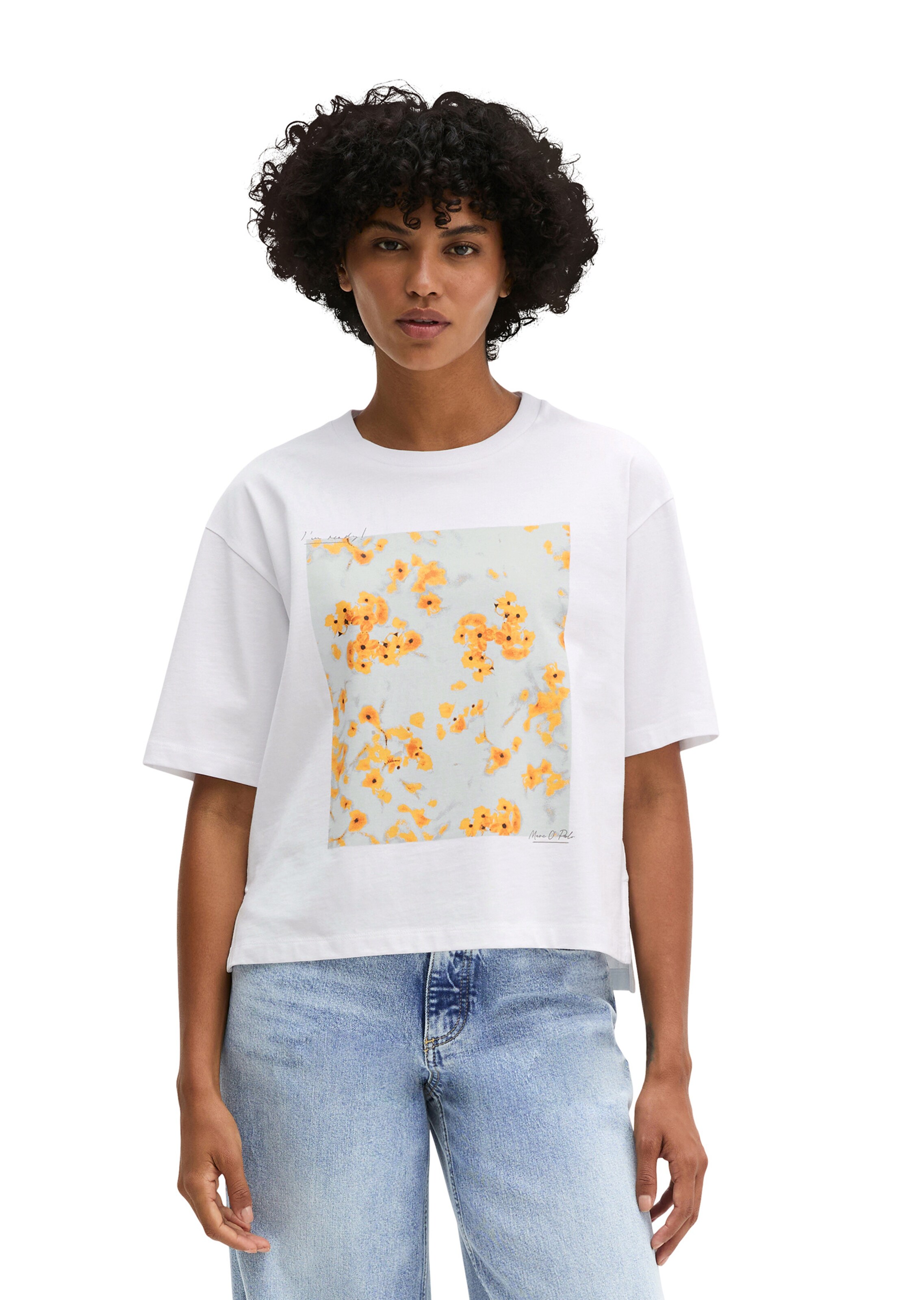 Marc O'Polo Shirt in Wit: voorkant