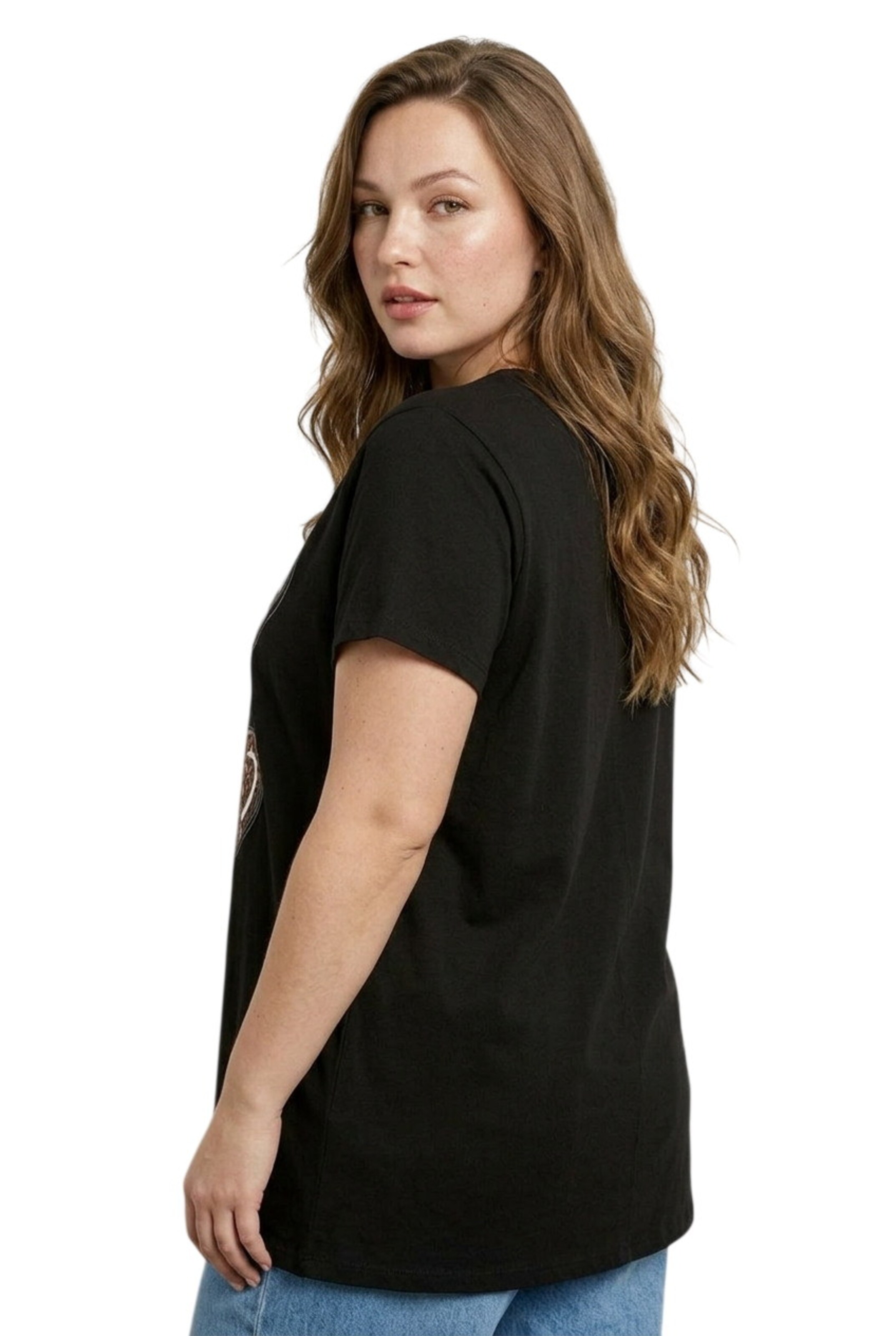 T-shirt Stil Diva en noir