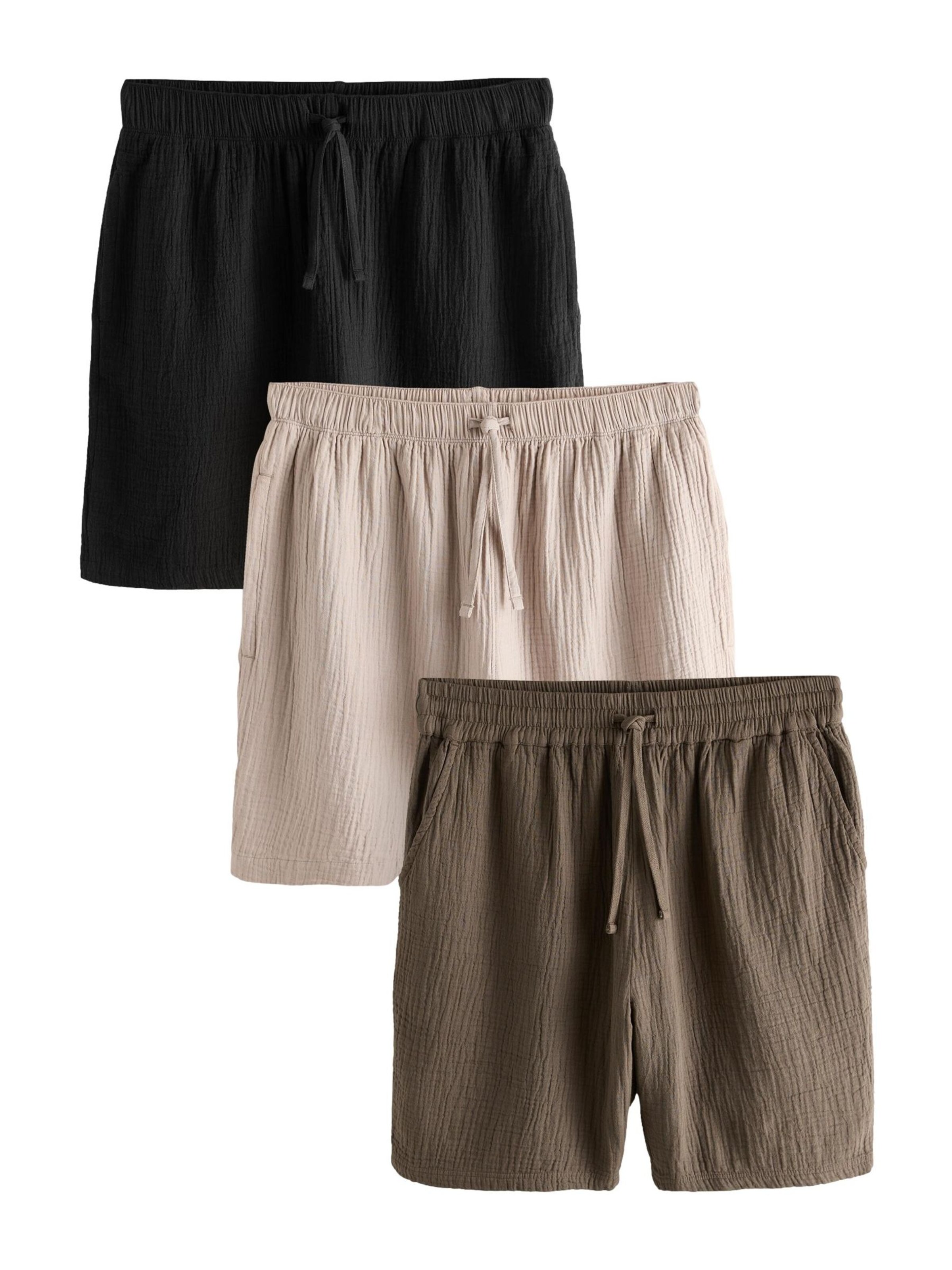 Next Loosefit Shorts in Beige: Vorderseite