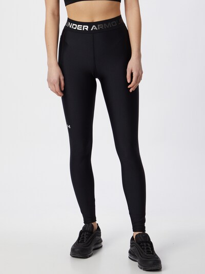 UNDER ARMOUR Leggings in silbergrau / schwarz, Modelansicht
