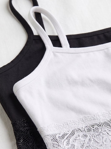 Reggiseno 'ÖTS Damen Tanktop mit schmaler Passform' di ÖTS in nero