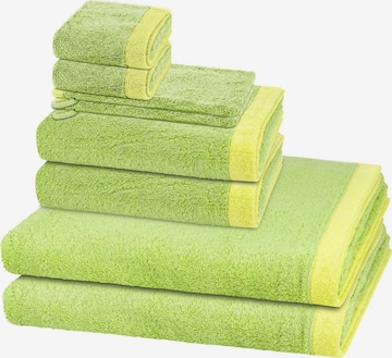 Cawö Towel 'Lifestyle Splash' in Green: front