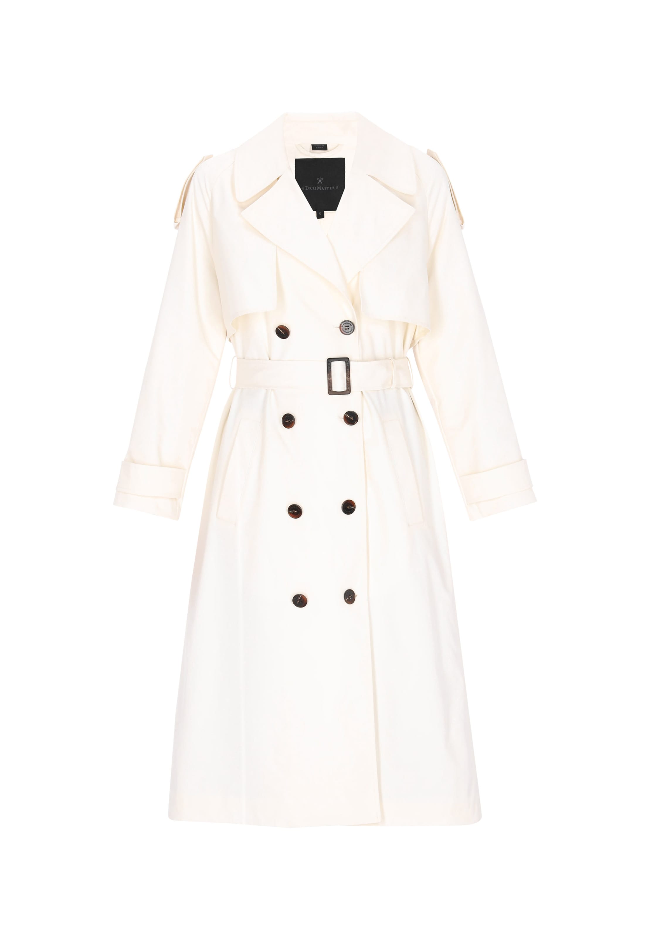 DreiMaster Klassik Between-Seasons Coat 'Classic' in Off white, Item view