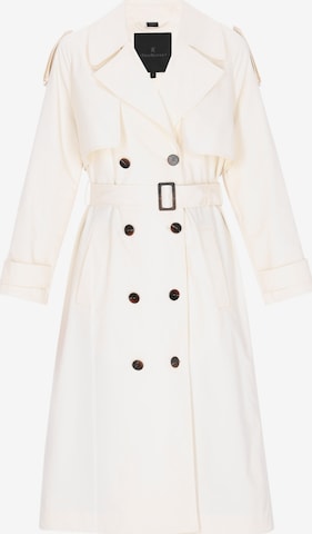DreiMaster Klassik Mantel 'Classic' in Weiß: Vorderseite