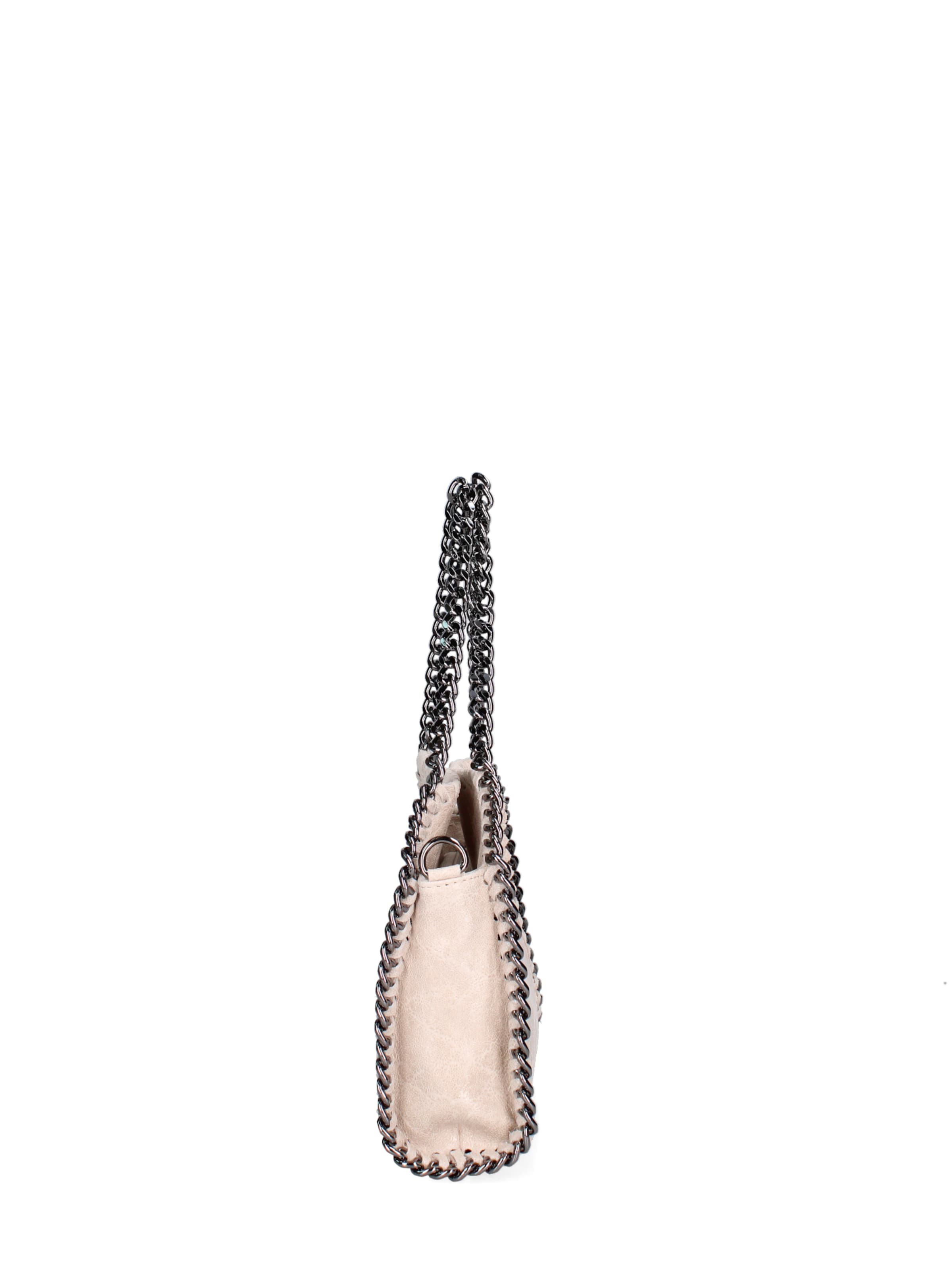 Borsa a mano 'Borsa a mano donna pelle scamosciata stampata con zip - Zefira Chic' di Gave Lux in beige