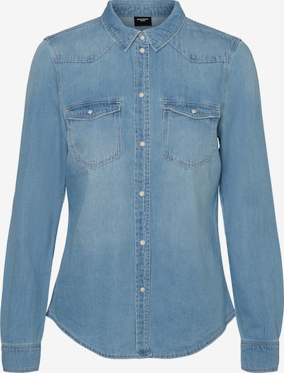 VERO MODA Bluse 'Maria' in blue denim, Produktansicht