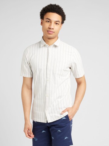 Casual Friday Regular fit Button Up Shirt 'Anton' in Beige: front