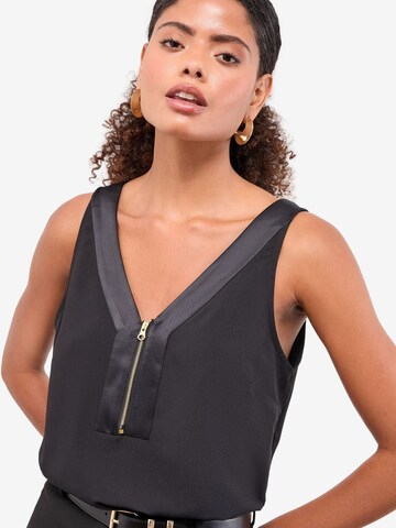 Lipsy Топ в Черный: спереди