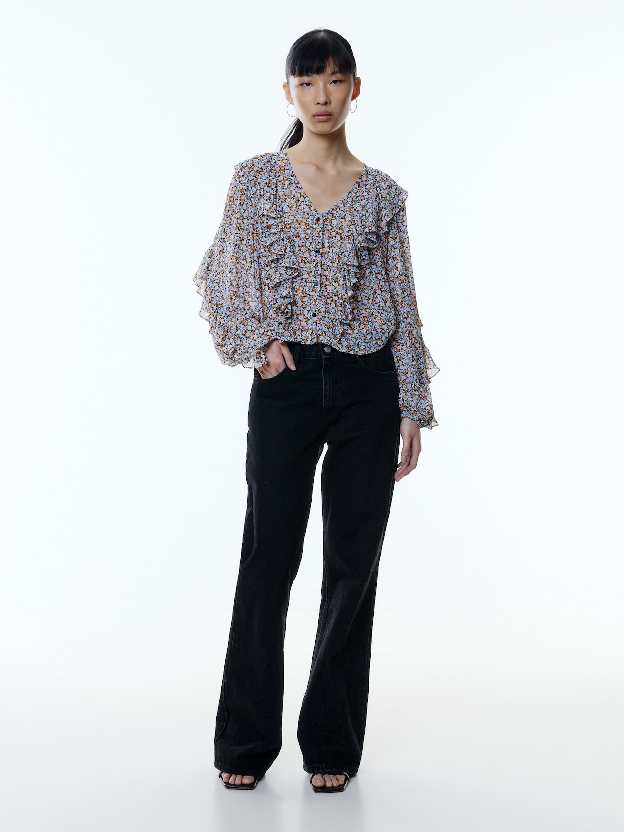 EDITED Camicia da donna 'Ellis' blu chiaro