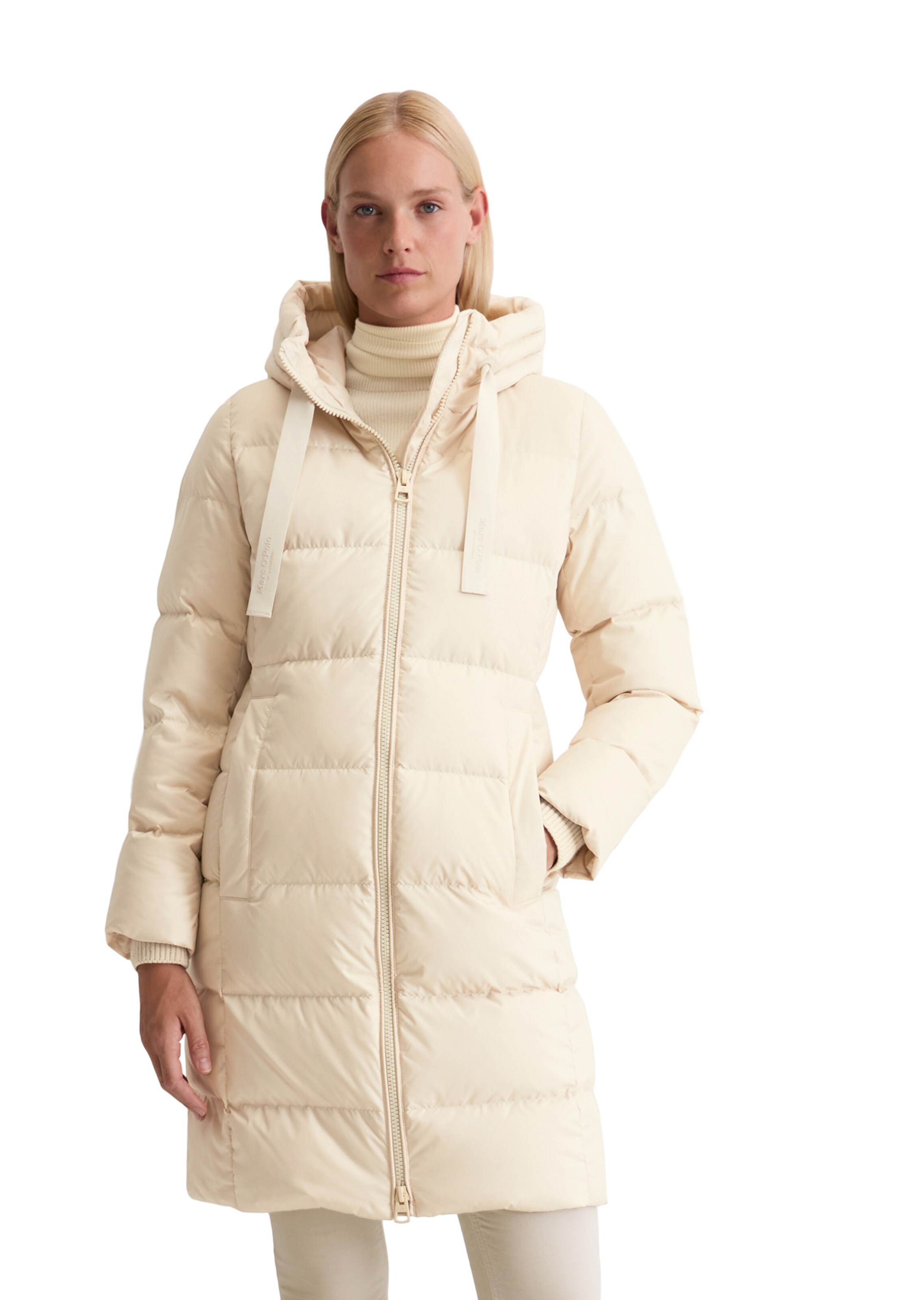 Marc O'Polo Winter Coat in Beige: front