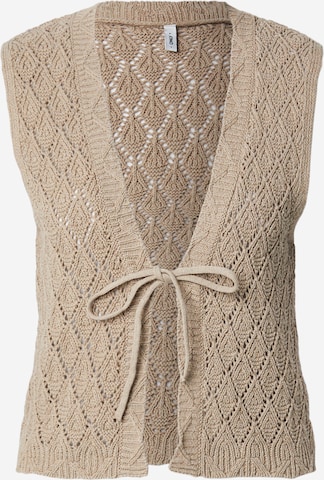 Cardigan 'ONLCHILI' ONLY en gris : devant