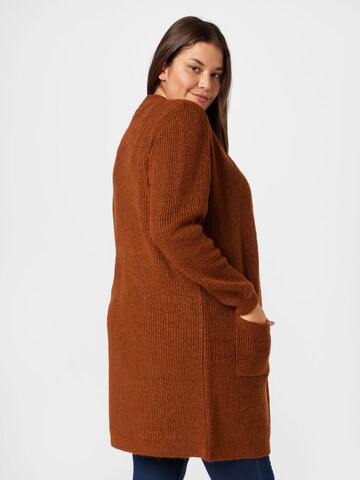 ONLY Curve Knit Cardigan 'JADE' in Brown