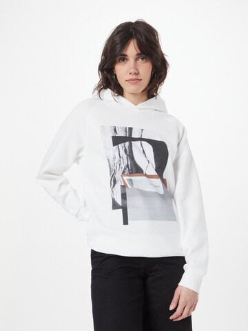 Calvin Klein Sweatshirt in White: front