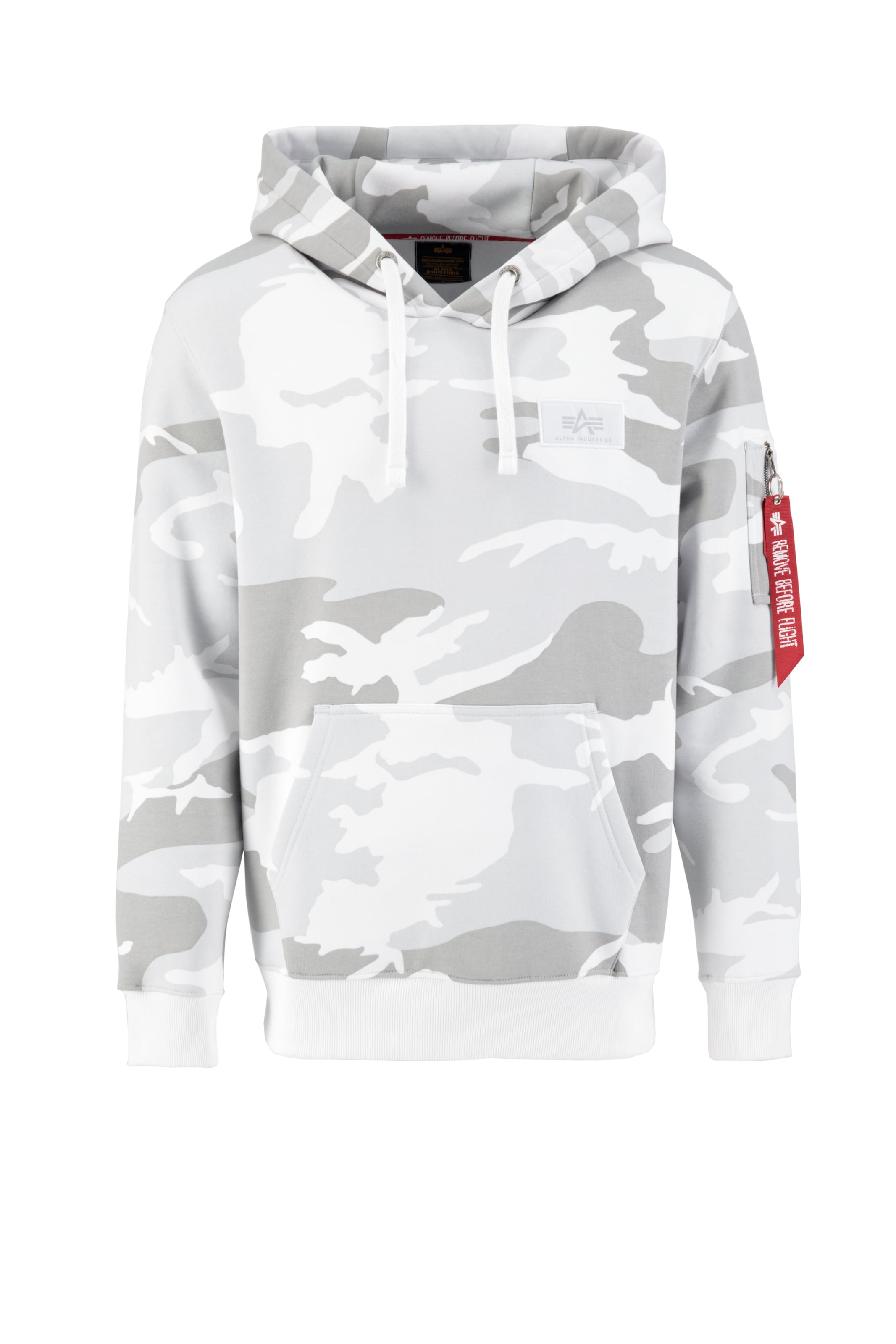 Sweat-shirt ALPHA INDUSTRIES en gris : devant