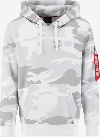 Sweat-shirt ALPHA INDUSTRIES en gris : devant