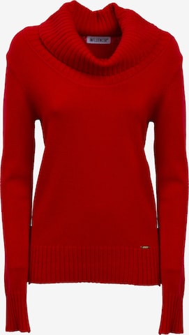 Influencer Neulepaita värissä punainen: etupuoli