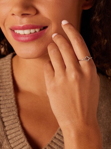 Lucardi Ring 'Klassisch' in Zilver: voorkant