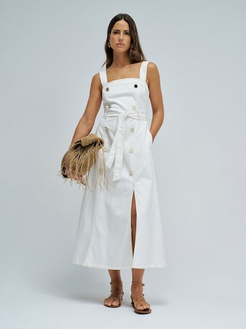 Salsa Jeans Jurk in Wit: voorkant