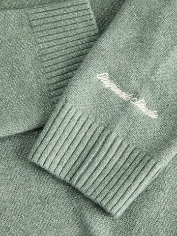 Jack & Jones Plus Sweater 'JORNorrebro' in Green