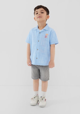 s.Oliver Regular Fit Hemd in Blau: Vorderseite