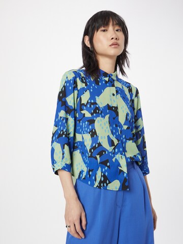 Monki Blouse in Blue: front