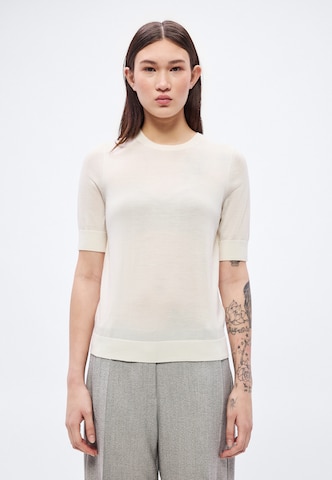 BOSS Sweater 'Farbella' in White: front
