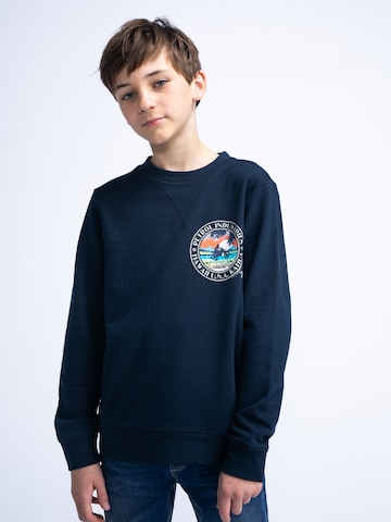 Petrol Industries Sweatshirt 'Scoot' in Blauw: voorkant