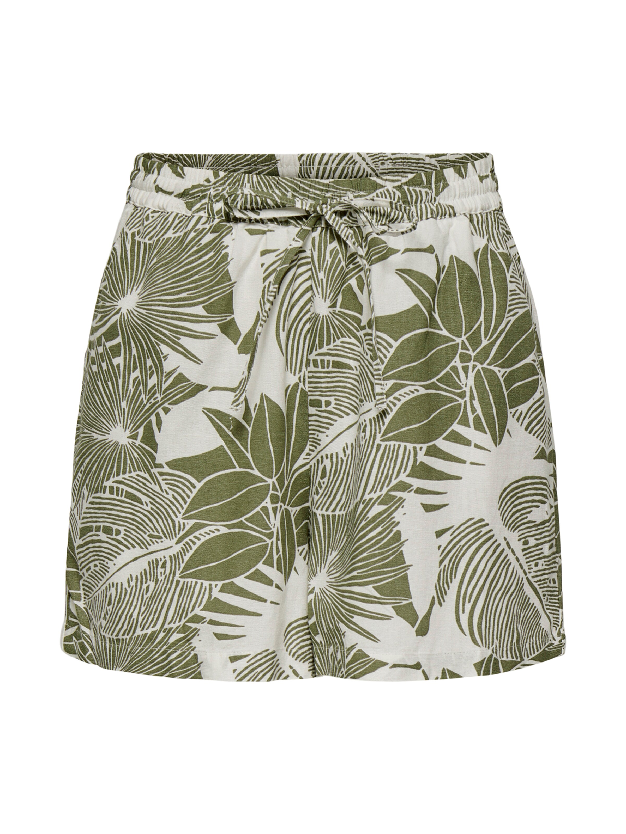 ONLY Pantalon 'ONLJAKIRI' en 34 en vert / blanc cassé, Vue avec produit