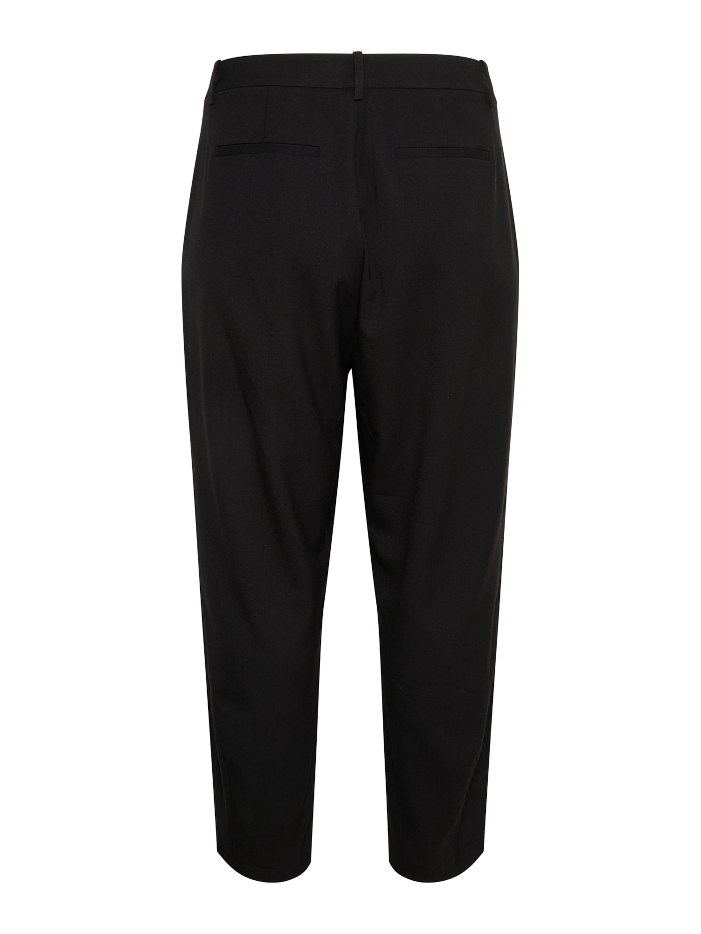 KAFFE CURVE Loosefit Bandplooibroek 'KCMerla' in Zwart