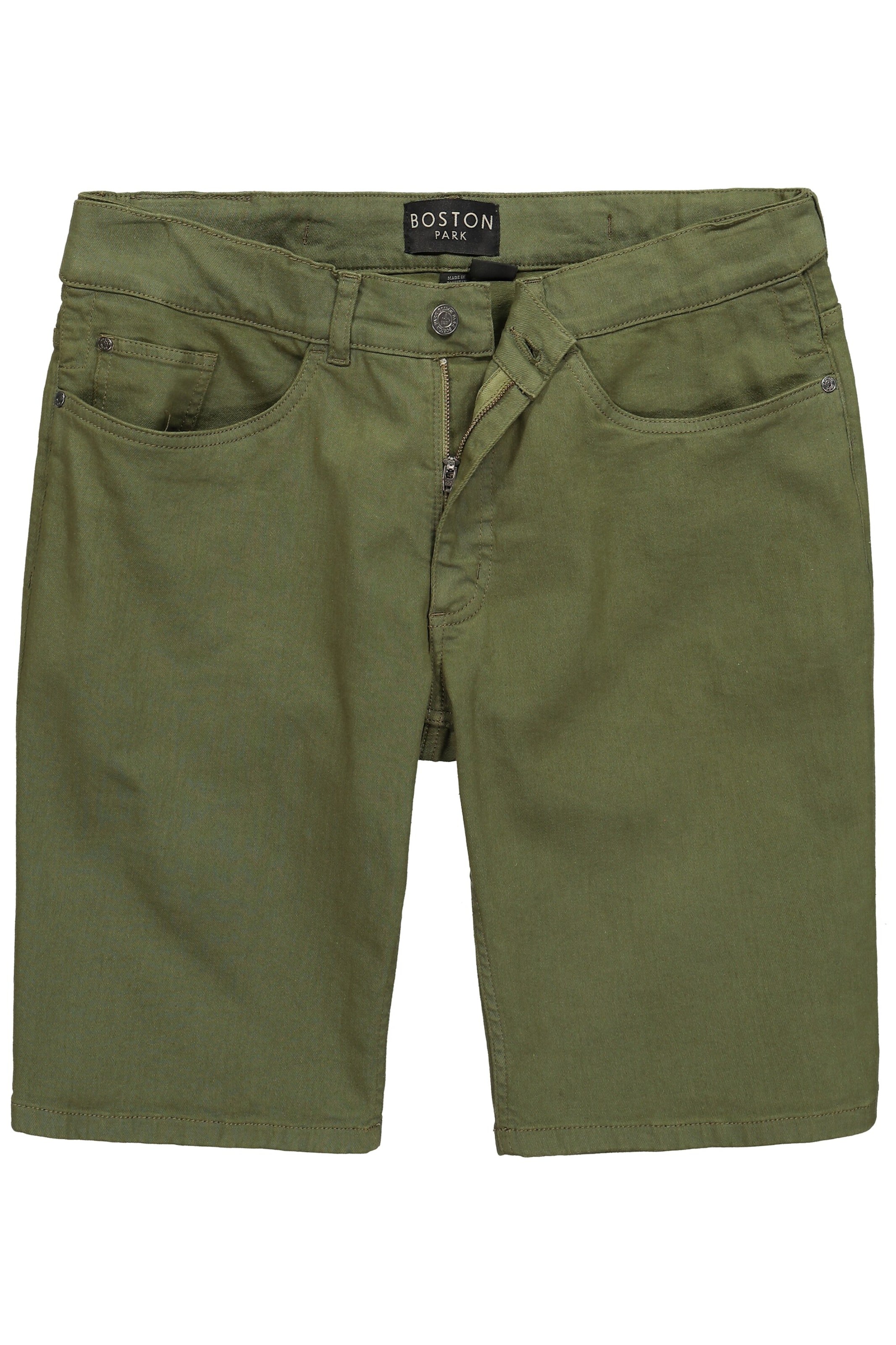 Boston Park Regular Jeans 'Bermuda' in Green: front