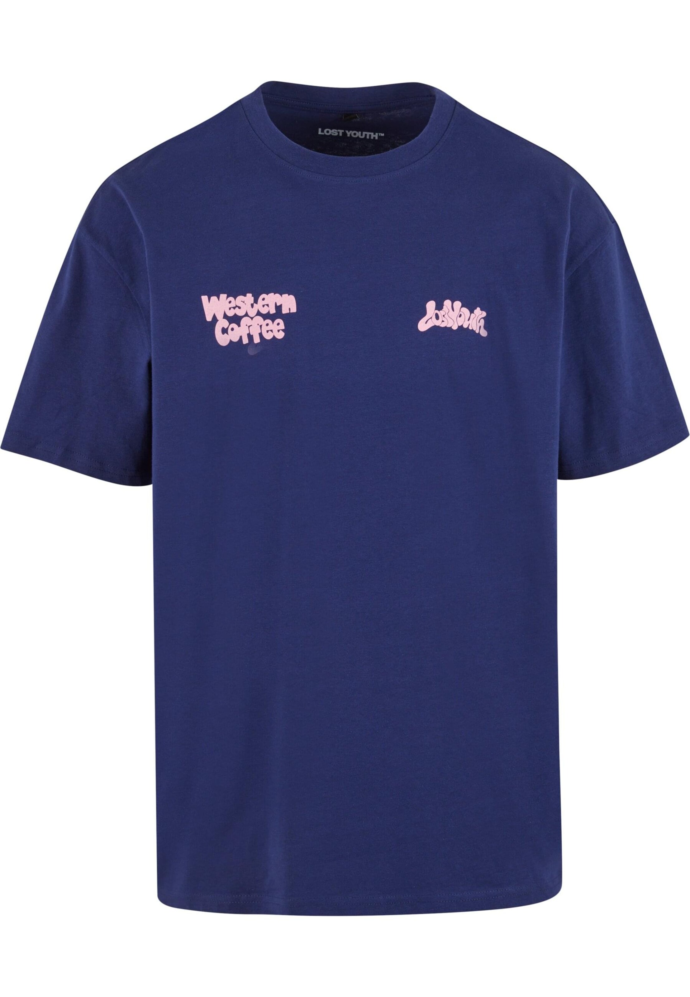 T-Shirt 'Western Coffee' Lost Youth en bleu : devant