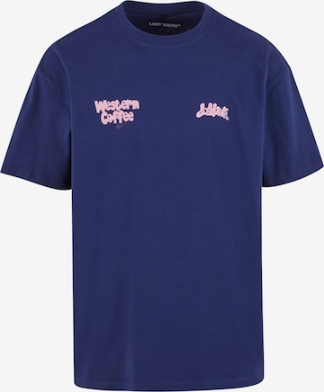 T-Shirt 'Western Coffee' Lost Youth en bleu : devant