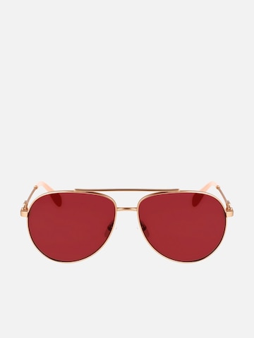 Lunettes de soleil Longchamp en or : devant