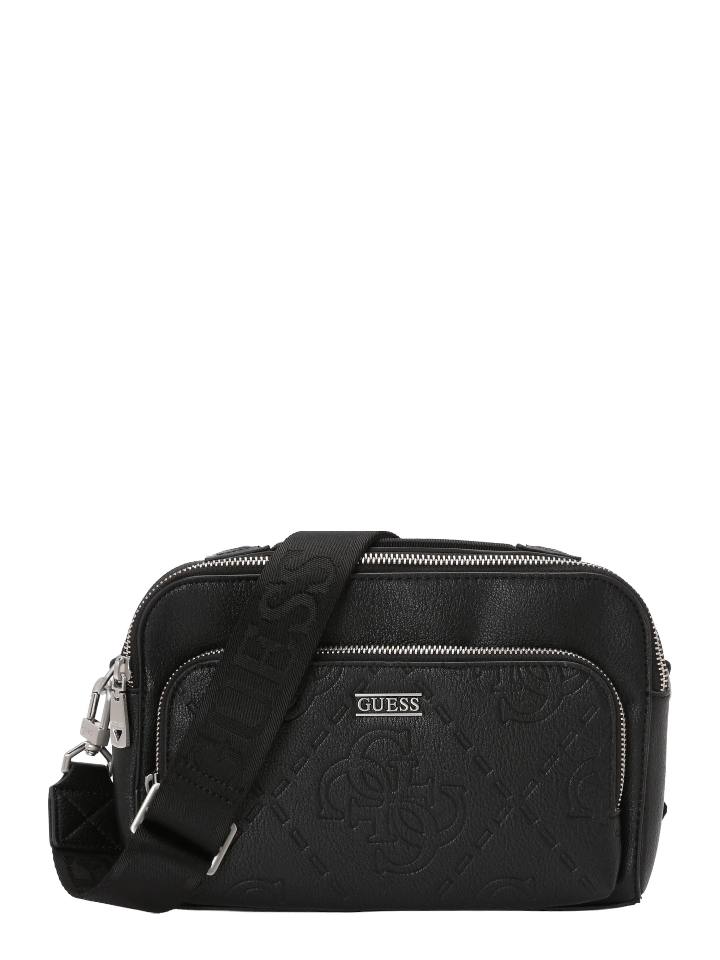 GUESS - Mala de ombro 'BOSTON' em preto: frente