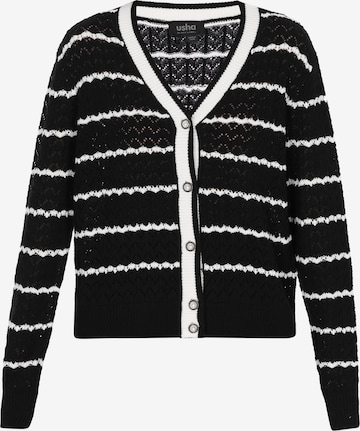 Cardigan usha BLACK LABEL en noir : devant