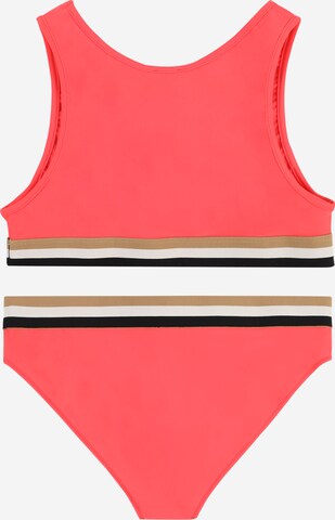 BOSS Kidswear - Bustier Bikini en rojo
