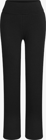 Leela COTTON Pants 'Damen Bio-Baumwoll Komforthose' in Black: front