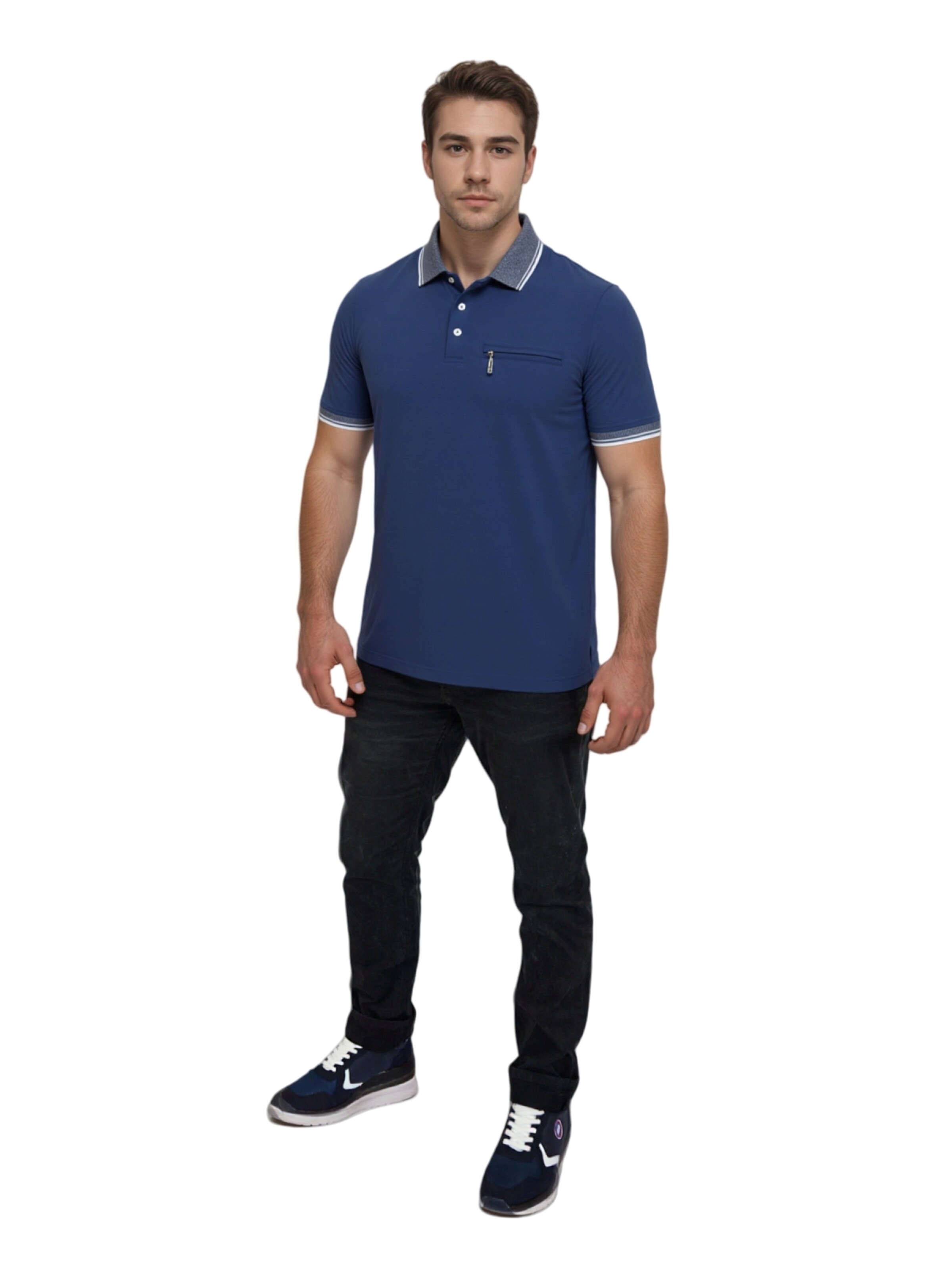 HAJO Poloshirt 'Stay Fresh' in Blau