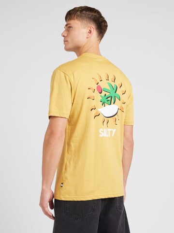 T-Shirt Springfield en jaune : devant