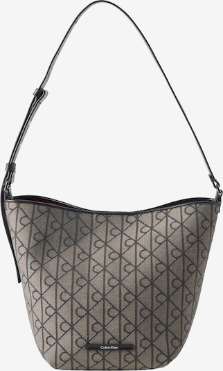 One Size dydžio Rankinė ant peties 'Emblem' iš Calvin Klein, spalva – smėlio spalva / juoda, Prekių apžvalga