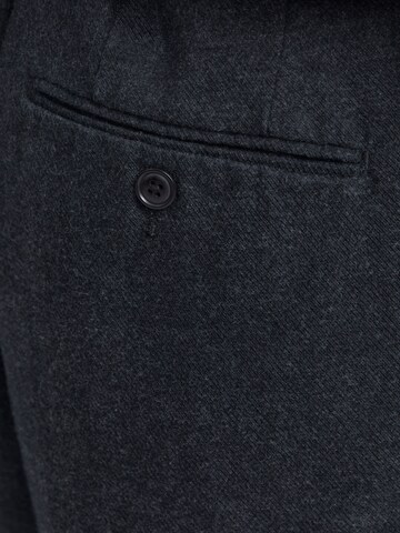 JACK & JONES - Tapered Pantalón plisado en negro