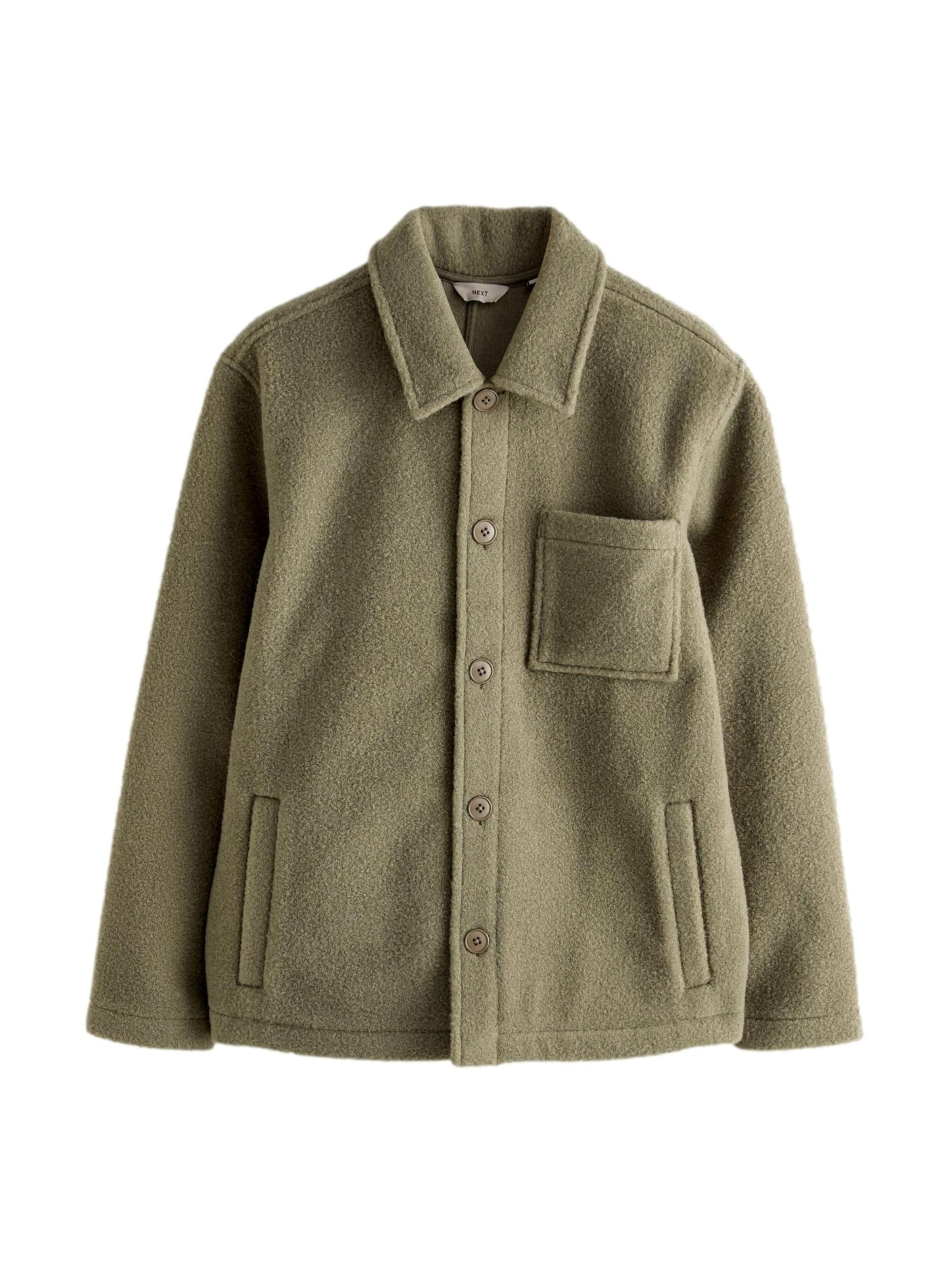 Next Fleecejacka i grön: framsida