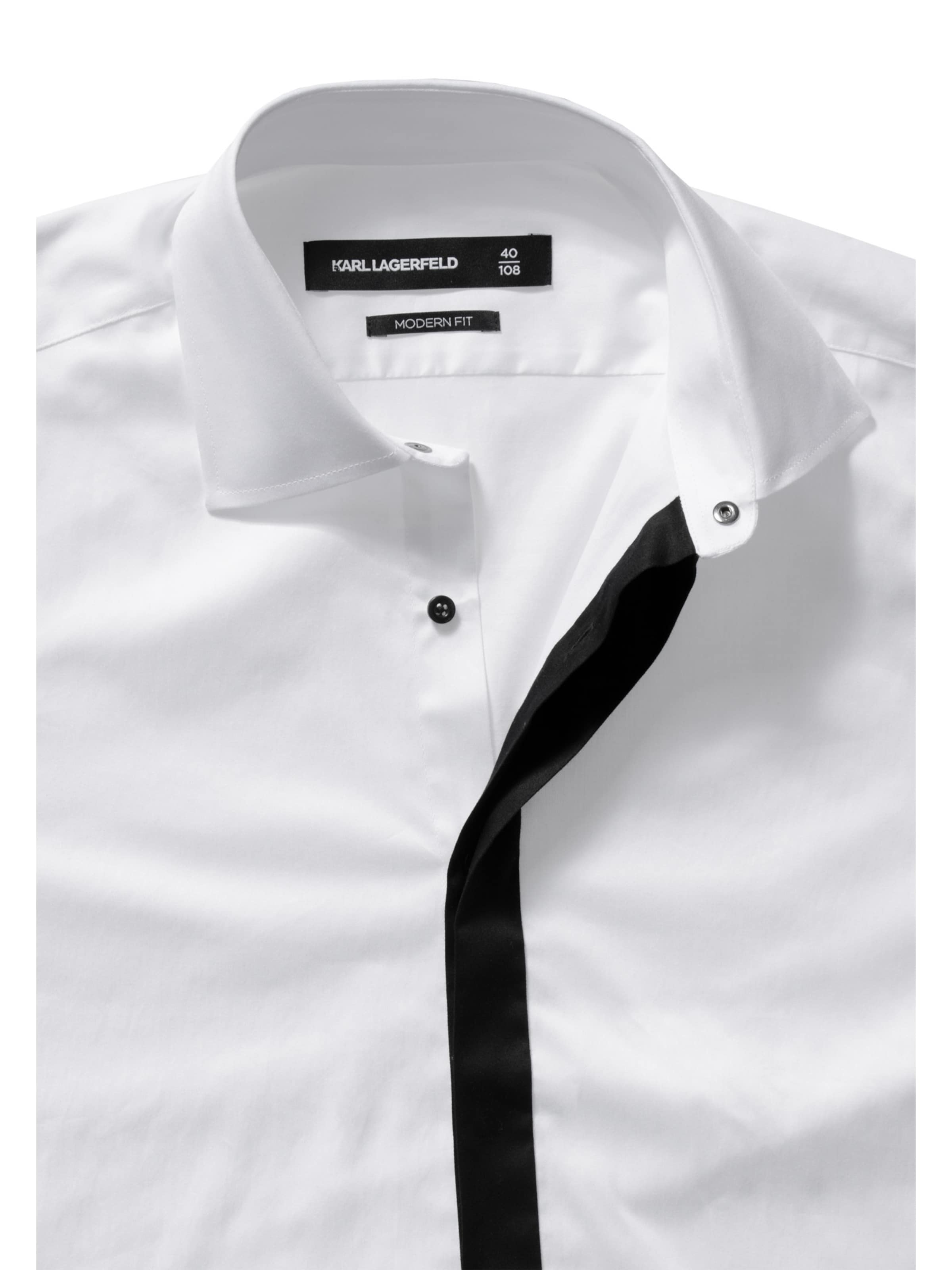 Regular fit Camicia '605141' di Karl Lagerfeld in bianco