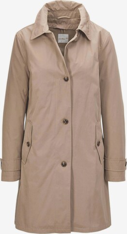 Goldner Between-Seasons Coat in Beige: front