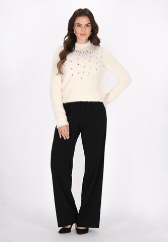 Pull-over faina en blanc