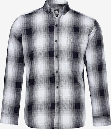 Campus SutraRegular Fit Košulja 'Tawnee' - siva boja: prednji dio